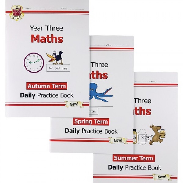 KS2 Maths Daily Practice Book Bundle: Year 3 - Autumn Term, Spring Term & Summer Term