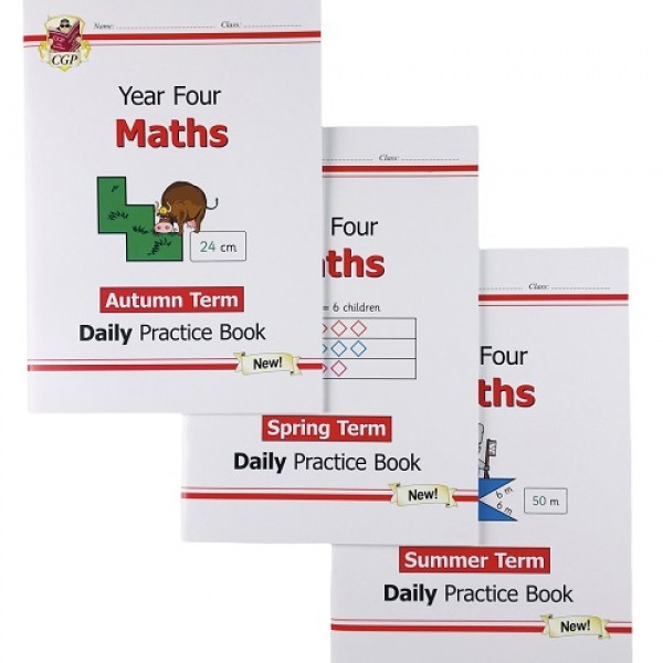 KS2 Maths Daily Practice Book Bundle: Year 4 - Autumn Term, Spring Term & Summer Term