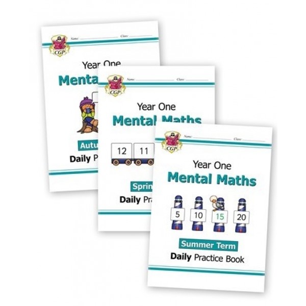 KS1 Mental Maths Daily Practice Book Bundle: Year 1 - Autumn, Spring & Summer Term