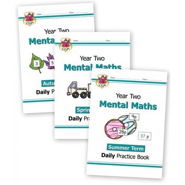 KS1 Mental Maths Daily Practice Book Bundle: Year 2 - Autumn, Spring & Summer Term