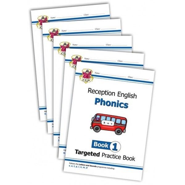 Phonics Targeted Practice Book Bundle: Reception Books 1-5