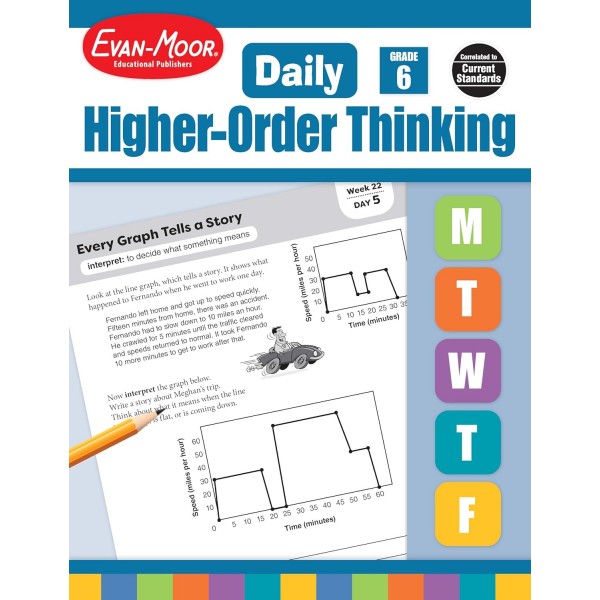 УЦЕНКА. Evan Moor Daily Higher-Order Thinking, Grade 6