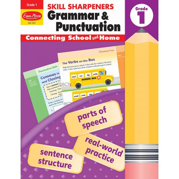Skill Sharpeners Grammar and Punctuation, Grade 1