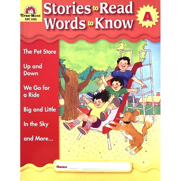 Stories to Read Words to Know. Level A