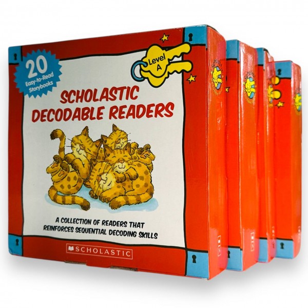 Scholastic Decodable Readers. Levels A, B, C, D. Black-and-White Edition