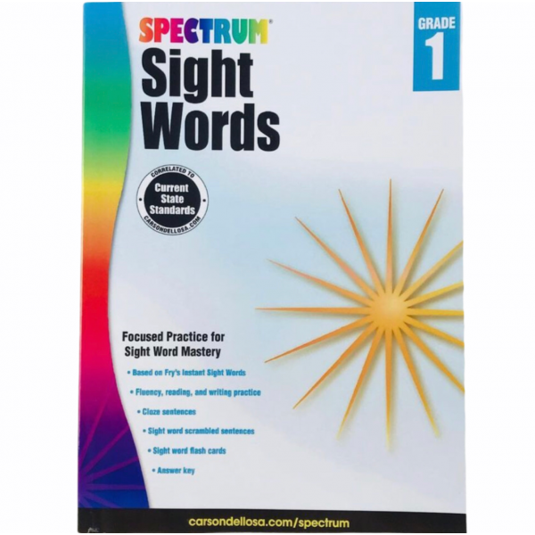 Spectrum Sight Words Grade 1
