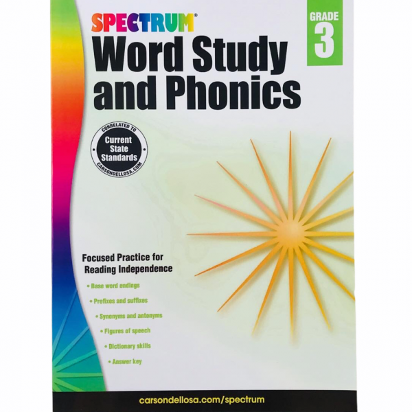 Spectrum Word Study and Phonics. Grade 3