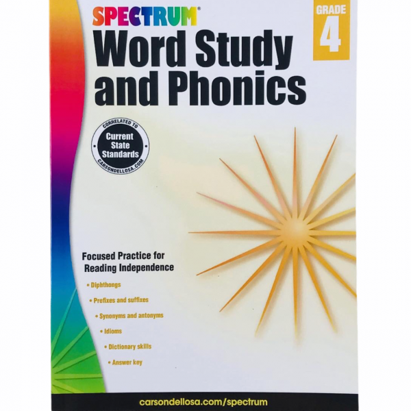 Spectrum Word Study and Phonics. Grade 4