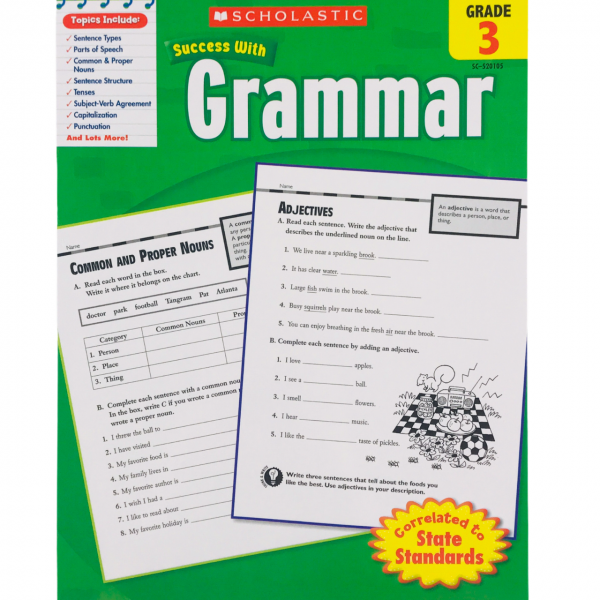 Scholastic Success with Grammar Grade 3