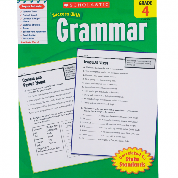 Scholastic Success with Grammar Grade 4