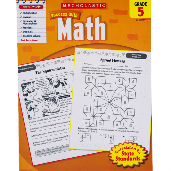 Scholastic Success with Grammar Math 5