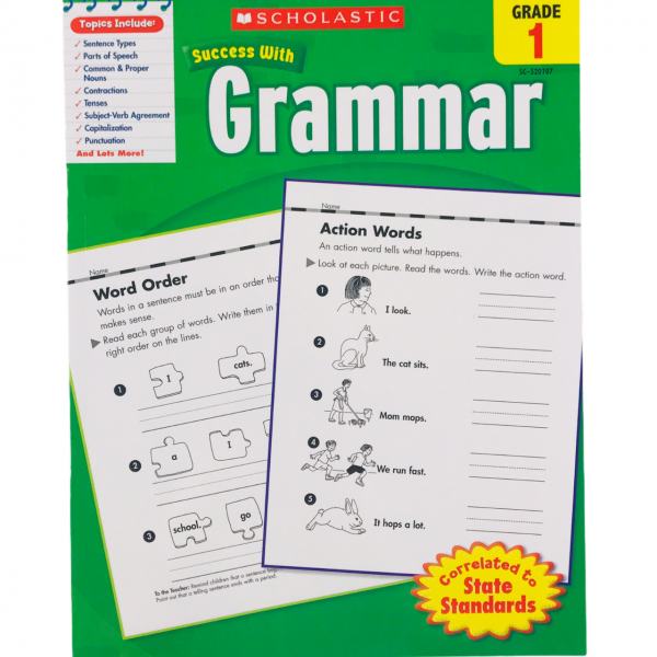 Scholastic Success with Grammar Grade 1