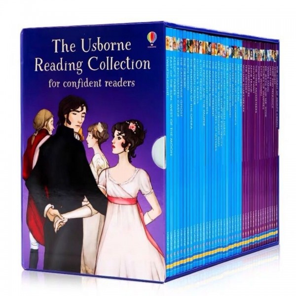 Usborne Reading Library - Confident Readers Collection 40 Books Box Set (Purple)